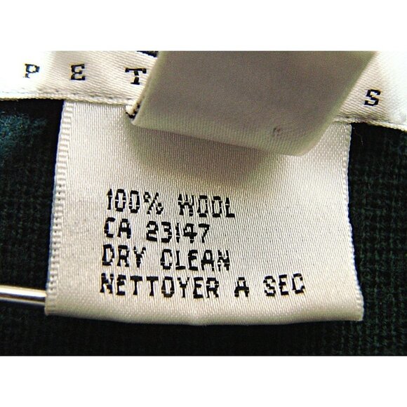 Talbots Womens Black Wool Long Sleeve Full Zip Cardigan Sweater Sz Large Petite - Picture 5 of 12